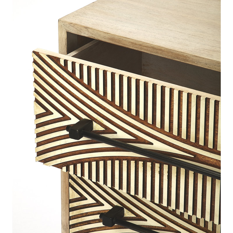 Philomena 3 Drawer Nightstand & Reviews Joss & Main